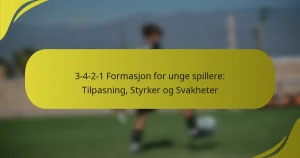 3-4-2-1 Formasjon for unge spillere: Tilpasning, Styrker og Svakheter